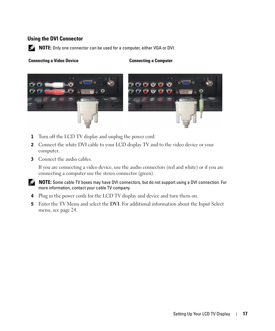 Dell LCD TV W2606C User Manual | Page 17 / 60