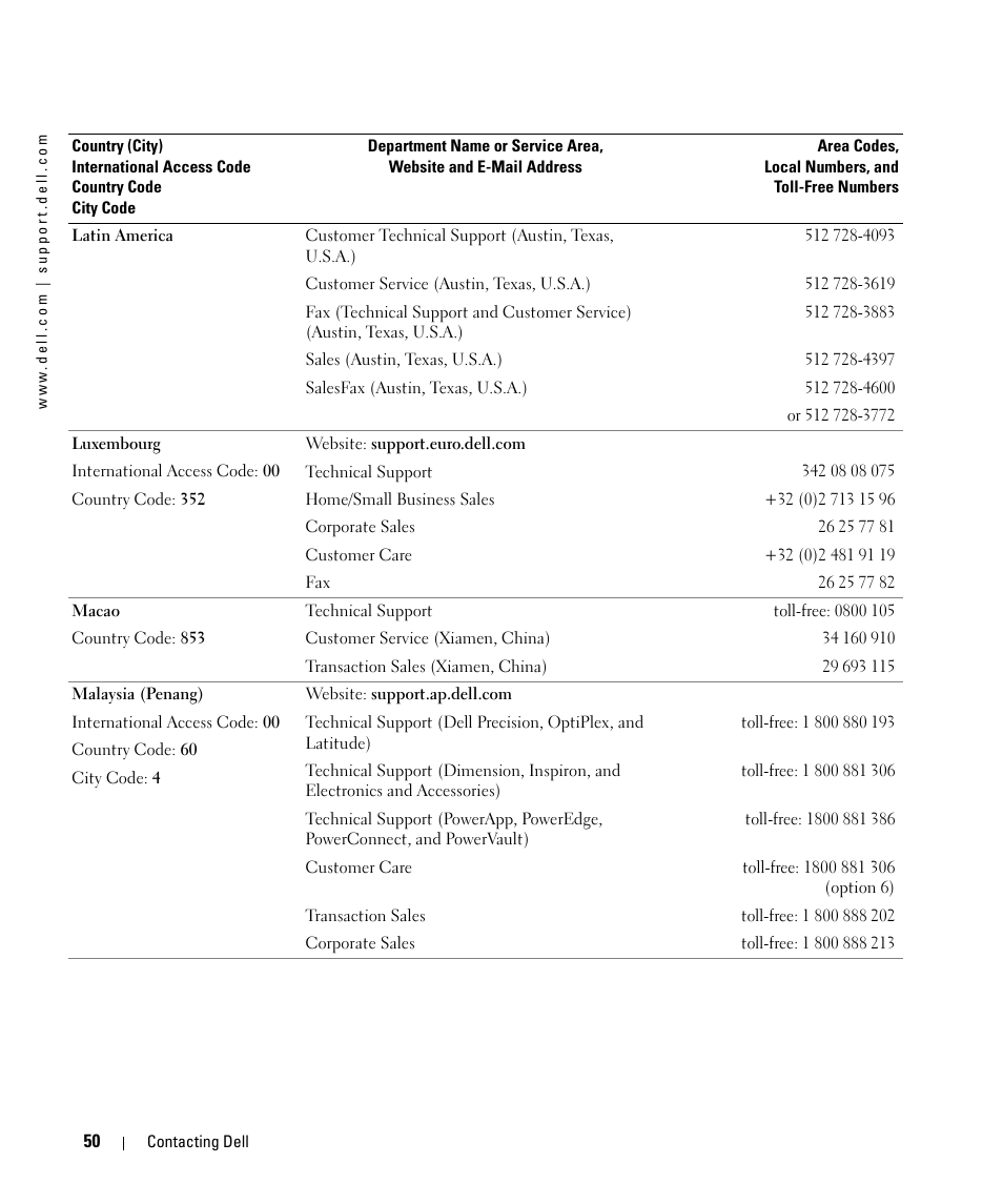 Dell LCD TV W2606C User Manual | Page 50 / 60