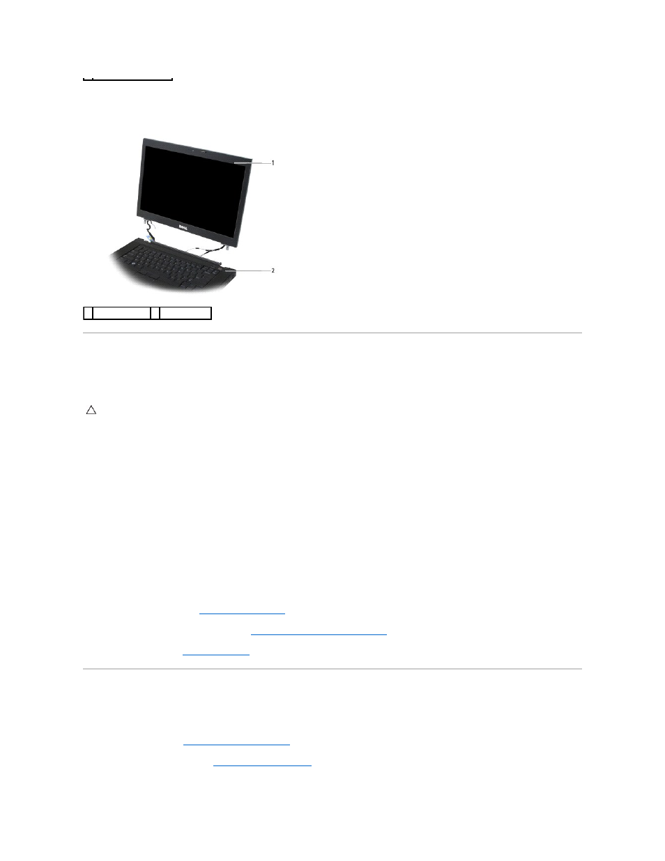Replacing the display assembly, Removing the display bezel | Dell Latitude E6500 (Mid 2008) User Manual | Page 20 / 72