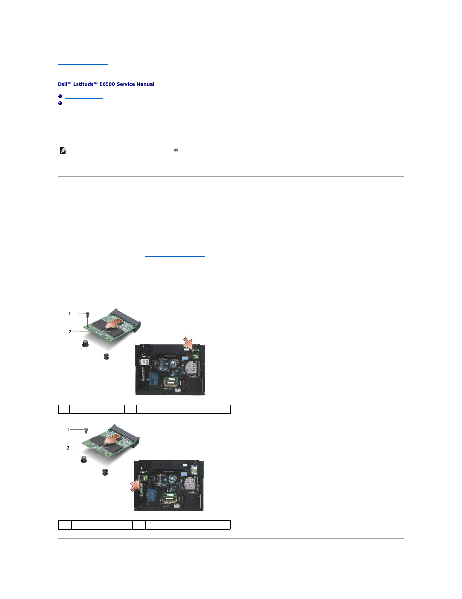 Flash cache modules, Removing an fcm | Dell Latitude E6500 (Mid 2008) User Manual | Page 30 / 72