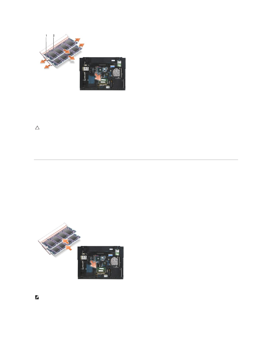 Replacing a memory module, Dimm a, Dimm b | Dell Latitude E6500 (Mid 2008) User Manual | Page 39 / 72