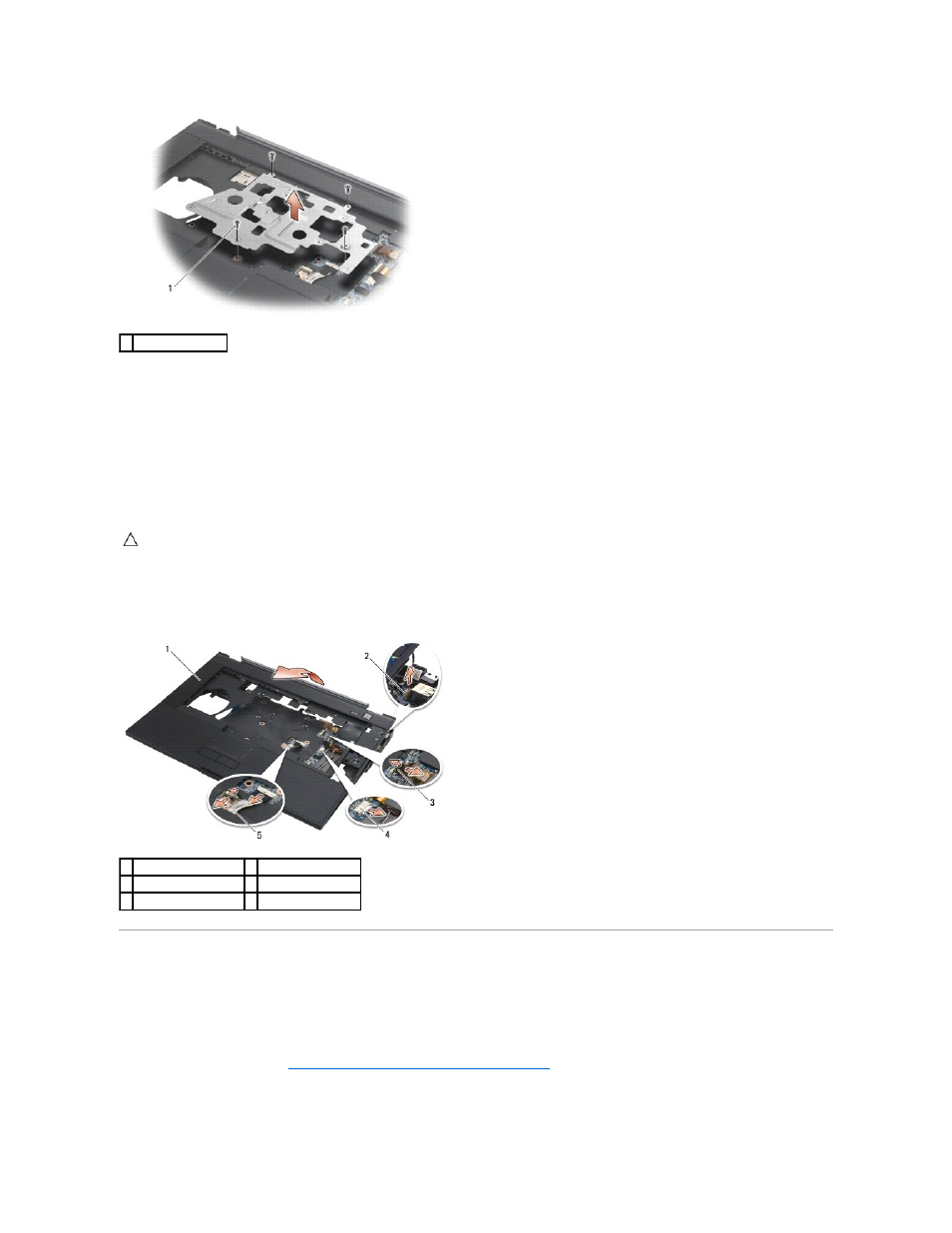 Replacing the palm rest assembly | Dell Latitude E6500 (Mid 2008) User Manual | Page 46 / 72