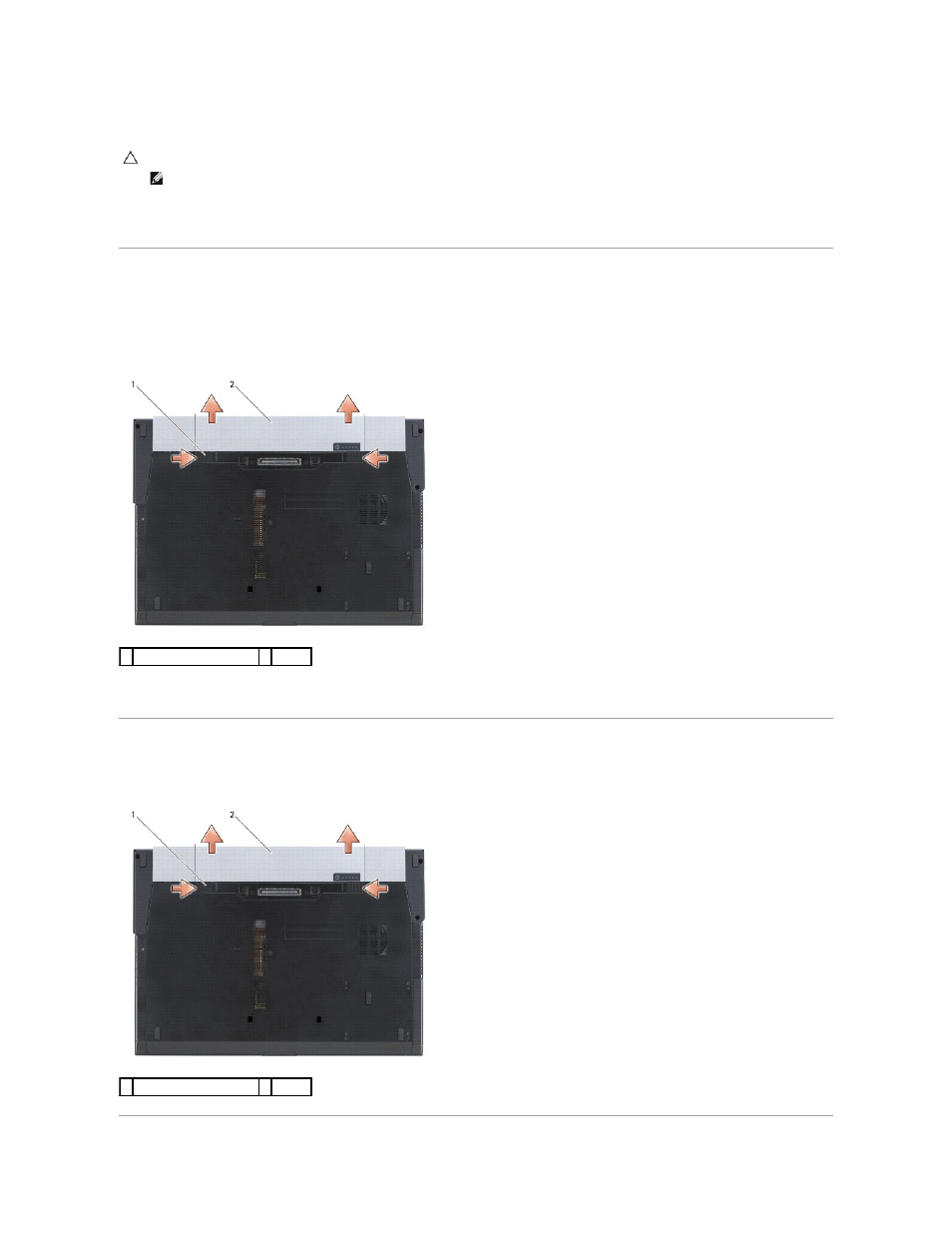 Removing the battery, Replacing the battery | Dell Latitude E6500 (Mid 2008) User Manual | Page 5 / 72