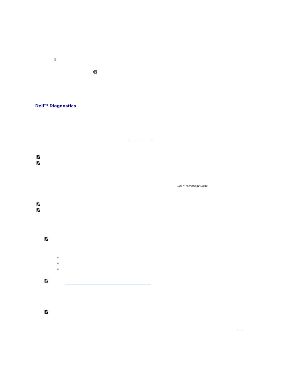 Dell™ diagnostics | Dell Latitude E6500 (Mid 2008) User Manual | Page 57 / 72