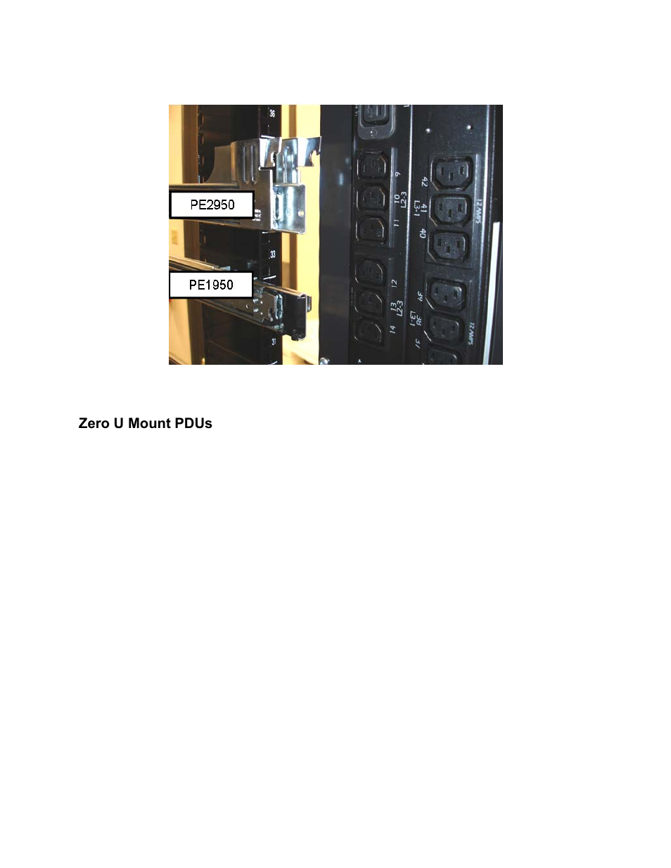 Zero u mount pdus | Dell PowerEdge Rack Enclosure 4620S User Manual | Page 12 / 17