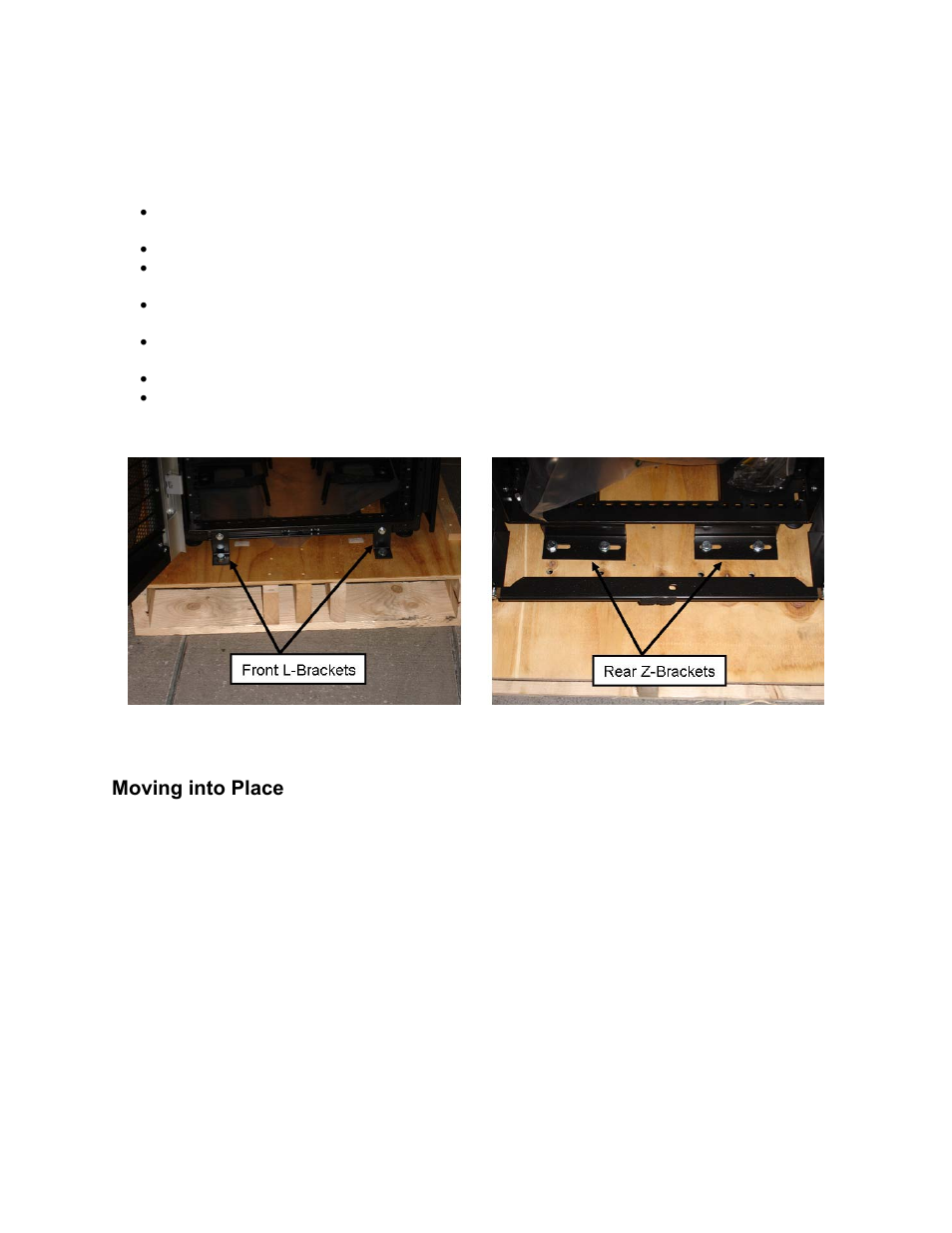 Moving into place | Dell PowerEdge Rack Enclosure 4620S User Manual | Page 8 / 17