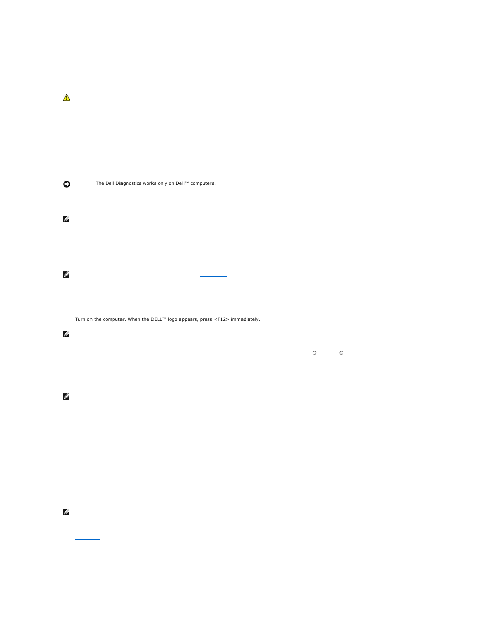 Using the dell diagnostics, When to use the dell diagnostics | Dell Latitude D810 User Manual | Page 28 / 117