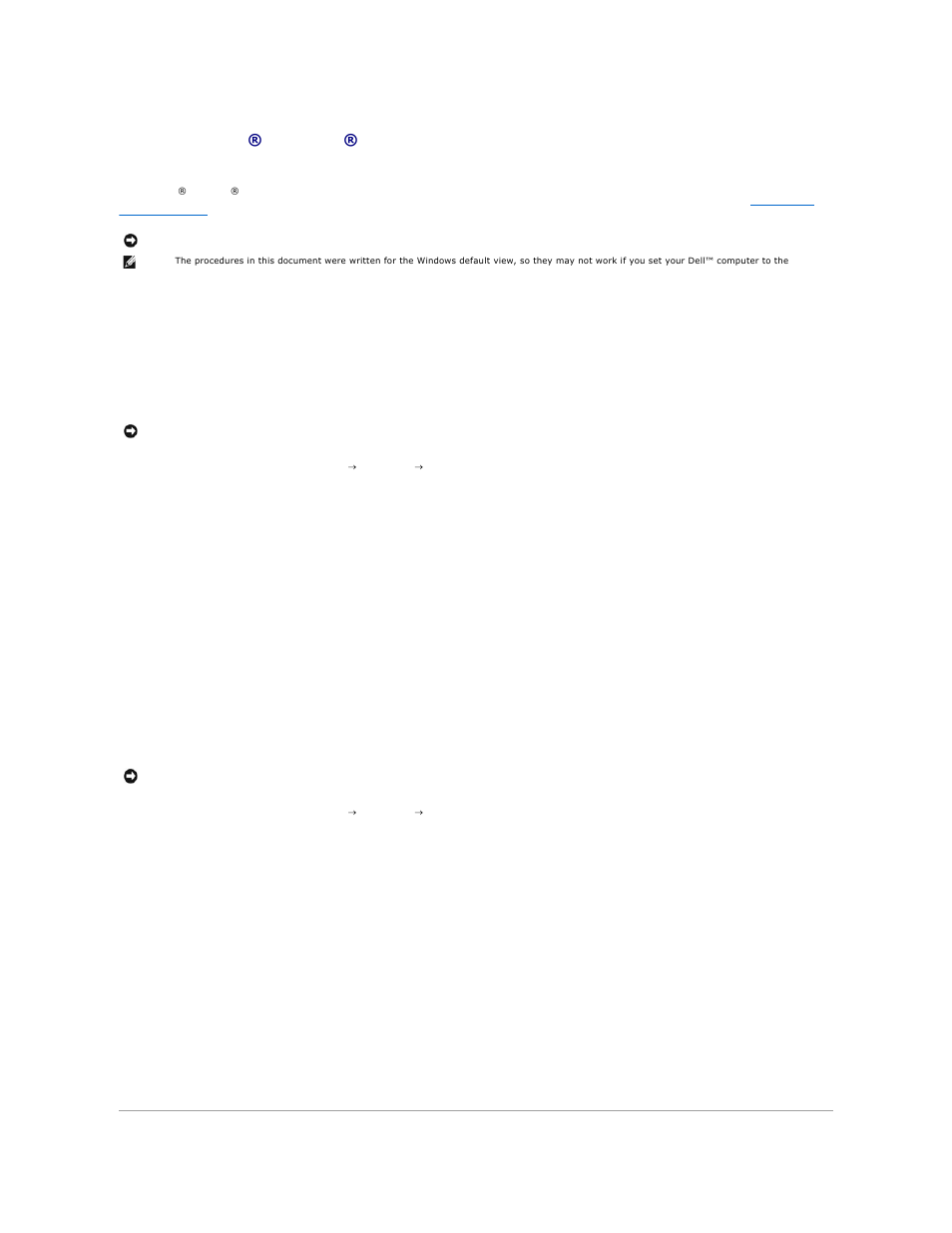 Using microsoft® windows® xp system restore, System restore, If using device driver rollback or | Creating a restore point, Undoing the last system restore | Dell Latitude D810 User Manual | Page 36 / 117