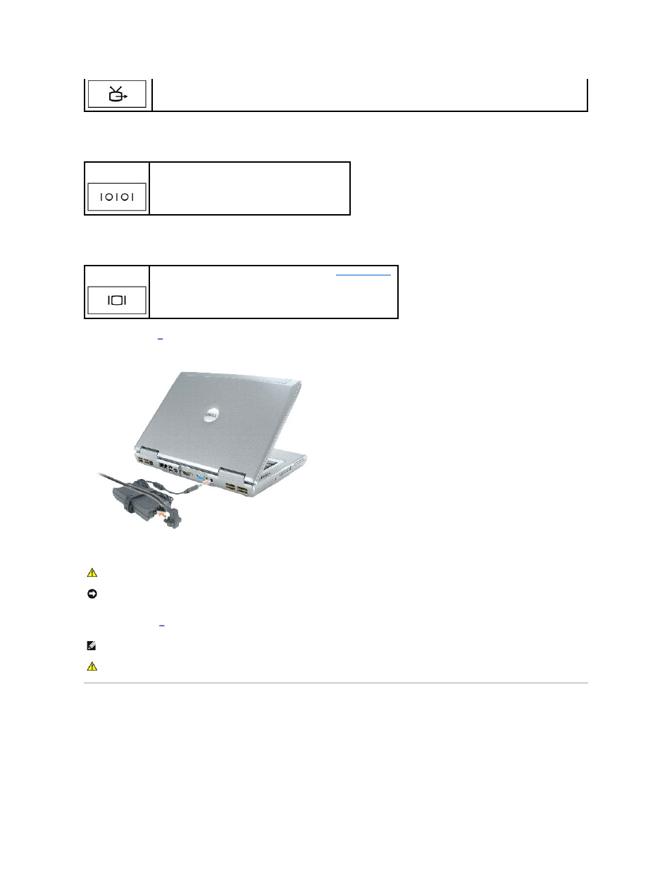 Bottom view, Serial connector, Video connector | Ac adapter connector, Processor fan air vent | Dell Latitude D810 User Manual | Page 8 / 117
