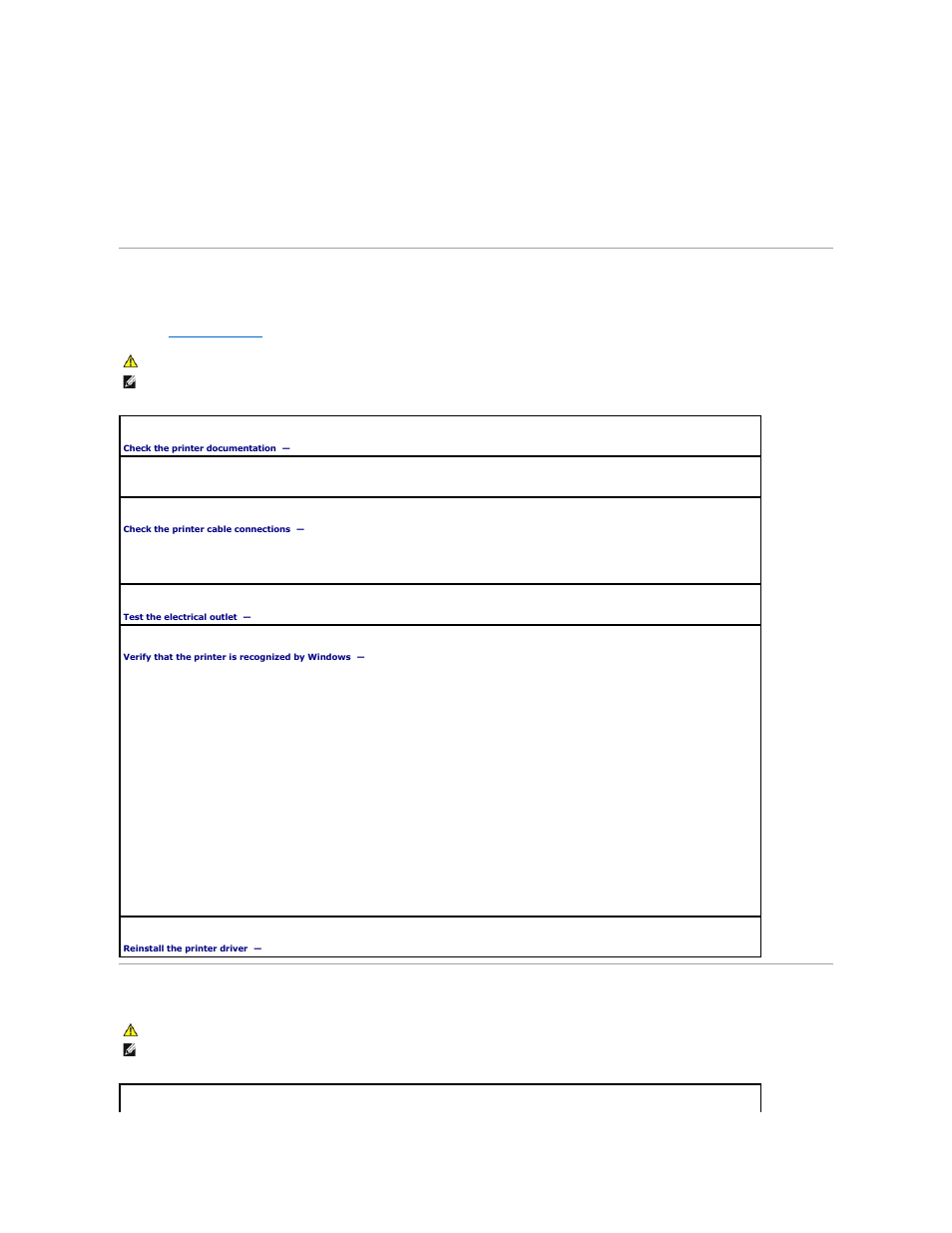 Printer problems, Scanner problems | Dell Latitude D810 User Manual | Page 84 / 117
