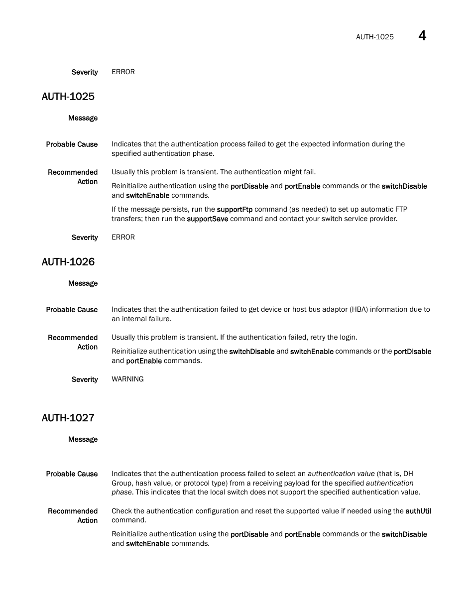 Auth-1025, Auth-1026, Auth-1027 | Dell POWEREDGE M1000E User Manual | Page 121 / 842