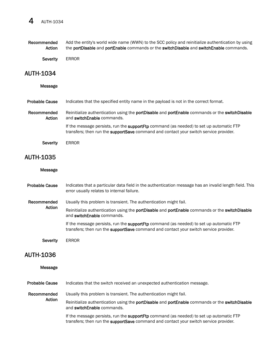 Auth-1034, Auth-1035, Auth-1036 | Dell POWEREDGE M1000E User Manual | Page 124 / 842