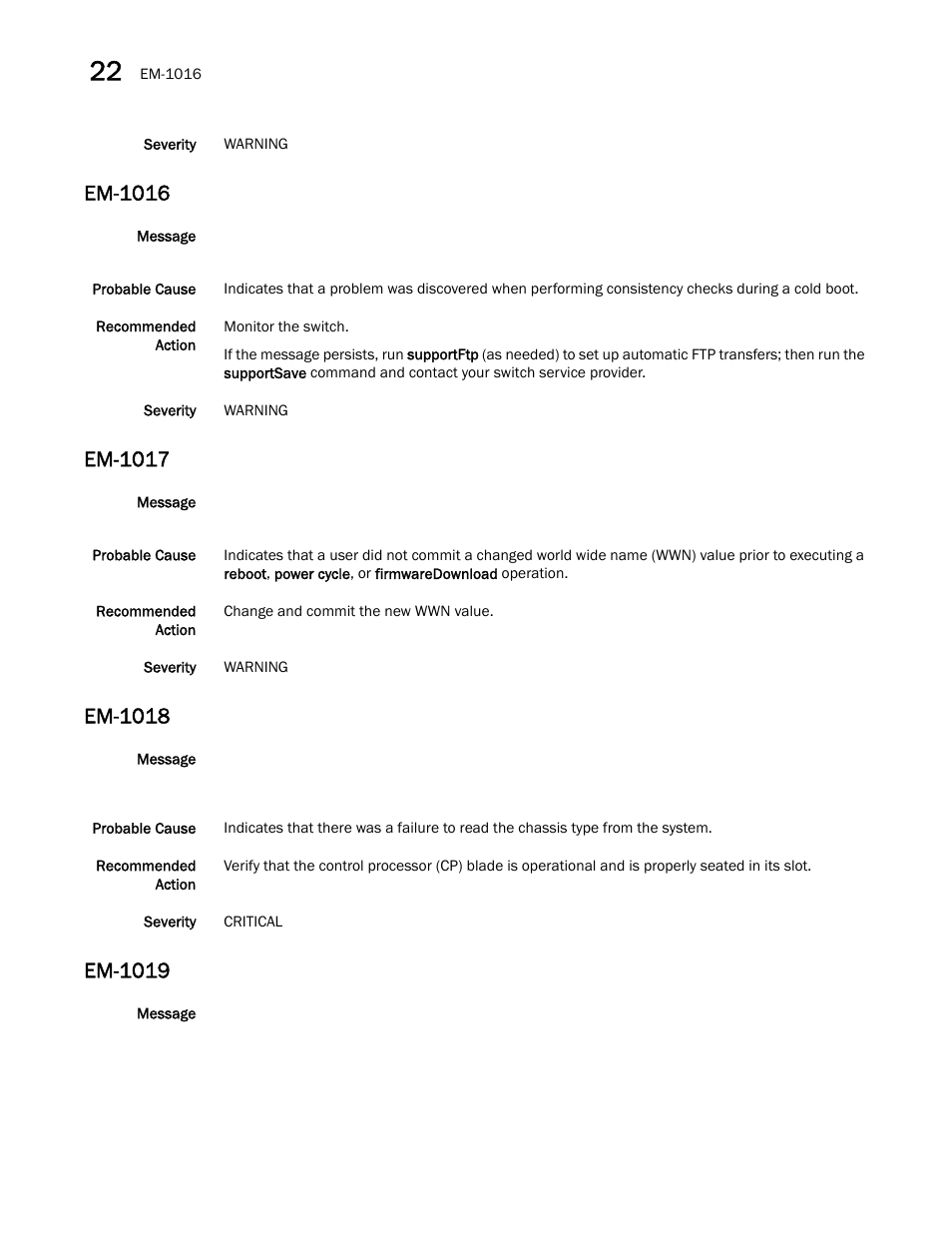 Em-1016, Em-1017, Em-1018 | Em-1019 | Dell POWEREDGE M1000E User Manual | Page 230 / 842