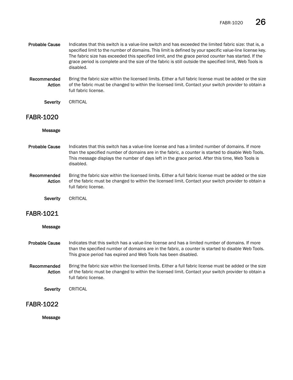 Fabr-1020, Fabr-1021, Fabr-1022 | Dell POWEREDGE M1000E User Manual | Page 257 / 842