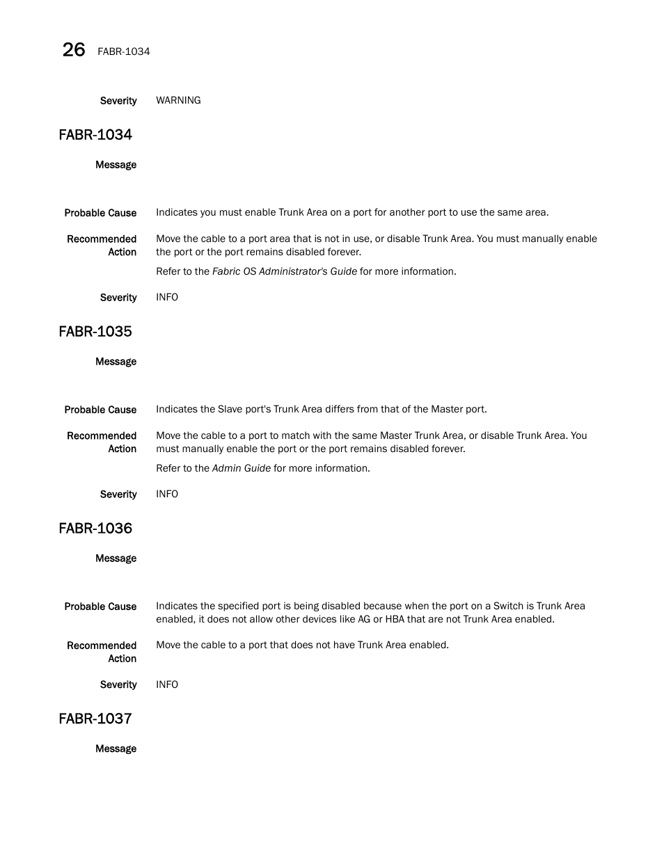 Fabr-1034, Fabr-1035, Fabr-1036 | Fabr-1037 | Dell POWEREDGE M1000E User Manual | Page 260 / 842