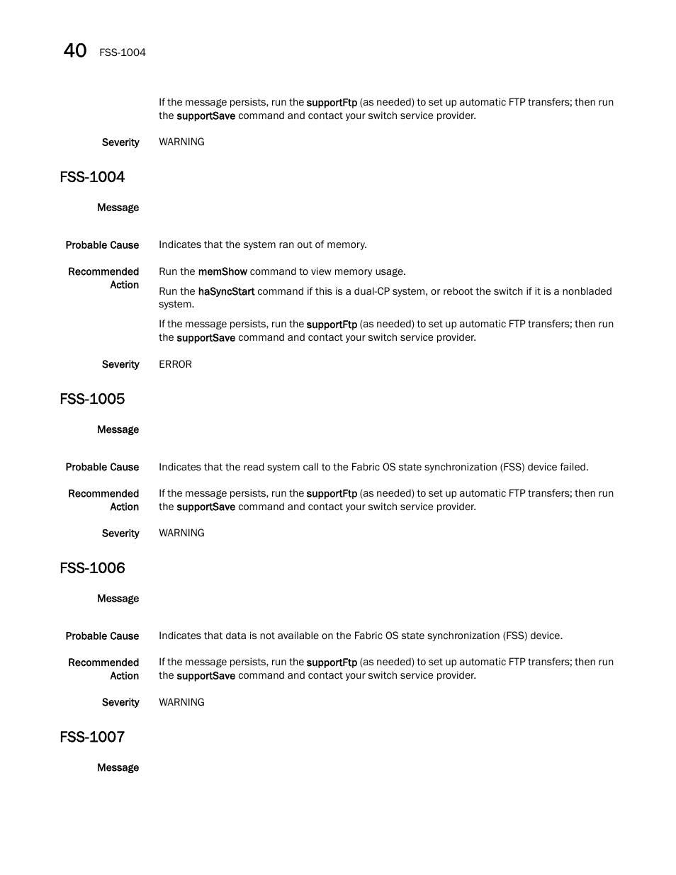 Fss-1004, Fss-1005, Fss-1006 | Fss-1007 | Dell POWEREDGE M1000E User Manual | Page 358 / 842