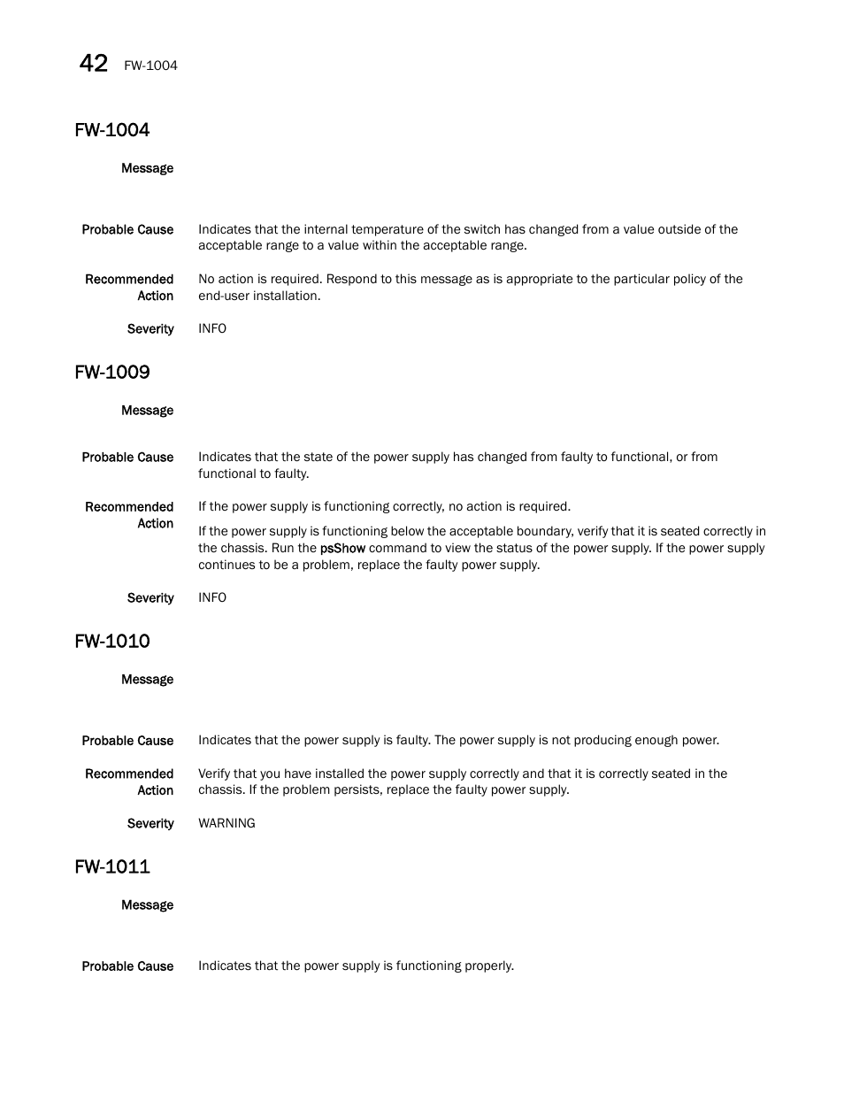 Fw-1004, Fw-1009, Fw-1010 | Fw-1011 | Dell POWEREDGE M1000E User Manual | Page 364 / 842