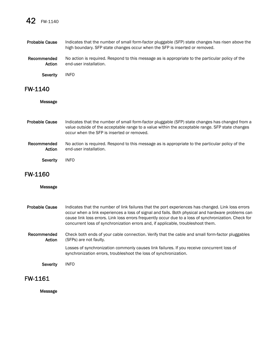 Fw-1140, Fw-1160, Fw-1161 | Dell POWEREDGE M1000E User Manual | Page 380 / 842