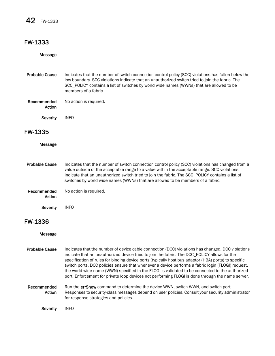 Fw-1333, Fw-1335, Fw-1336 | Dell POWEREDGE M1000E User Manual | Page 402 / 842
