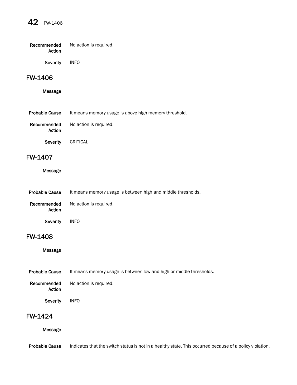 Fw-1406, Fw-1407, Fw-1408 | Fw-1424 | Dell POWEREDGE M1000E User Manual | Page 416 / 842