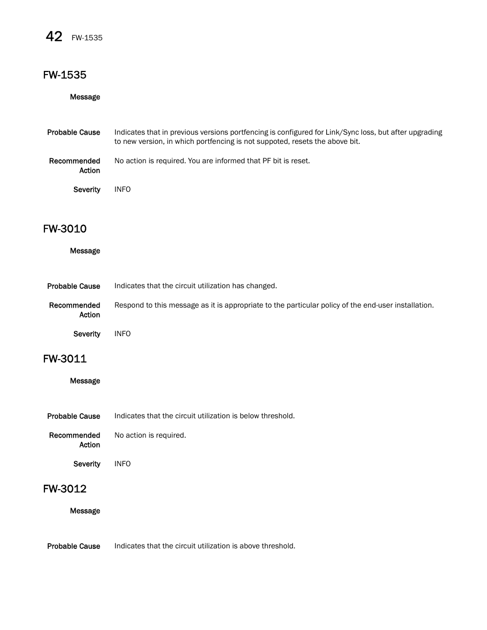 Fw-1535, Fw-3010, Fw-3011 | Fw-3012 | Dell POWEREDGE M1000E User Manual | Page 432 / 842