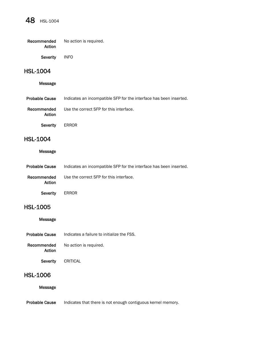 Hsl-1004, Hsl-1005, Hsl-1006 | Dell POWEREDGE M1000E User Manual | Page 464 / 842