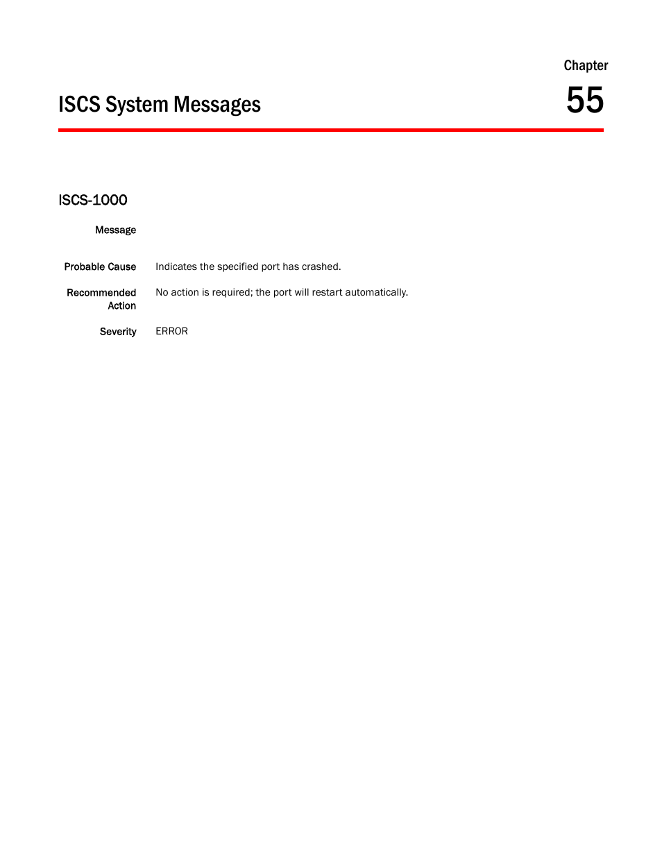 Iscs system messages, Chapter 55, Iscs-1000 | Dell POWEREDGE M1000E User Manual | Page 481 / 842