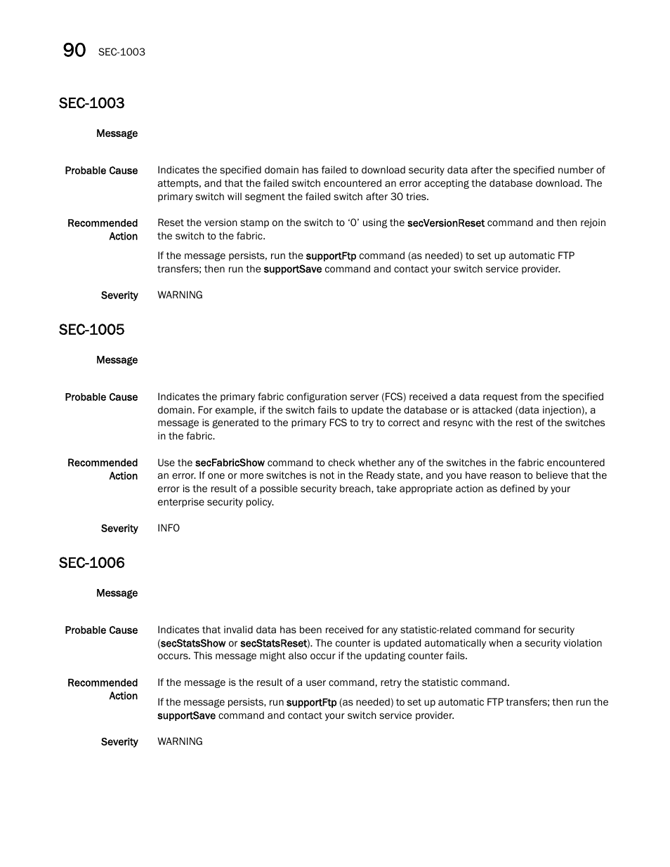 Sec-1003, Sec-1005, Sec-1006 | Dell POWEREDGE M1000E User Manual | Page 580 / 842