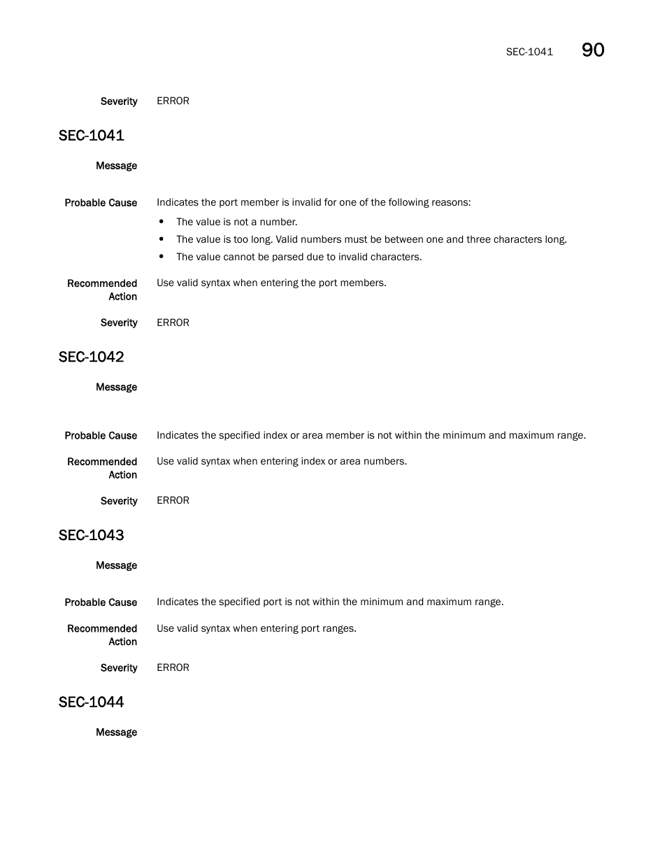 Sec-1041, Sec-1042, Sec-1043 | Sec-1044 | Dell POWEREDGE M1000E User Manual | Page 587 / 842