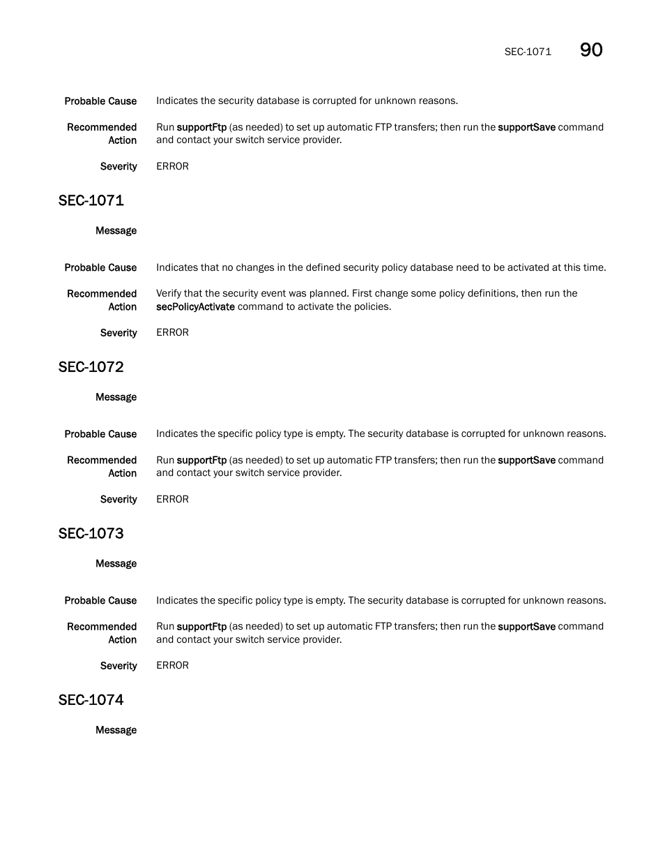 Sec-1071, Sec-1072, Sec-1073 | Sec-1074 | Dell POWEREDGE M1000E User Manual | Page 593 / 842