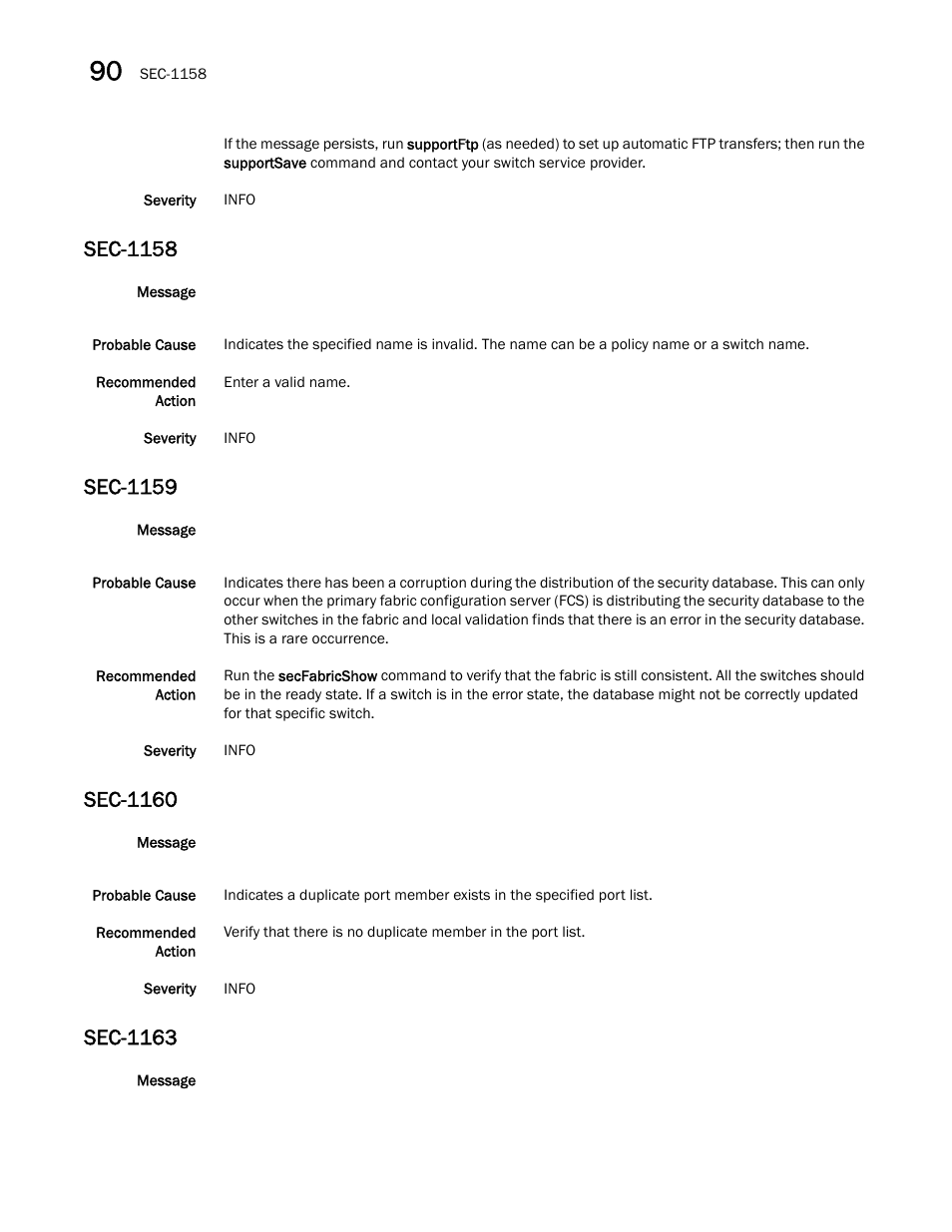 Sec-1158, Sec-1159, Sec-1160 | Sec-1163 | Dell POWEREDGE M1000E User Manual | Page 612 / 842