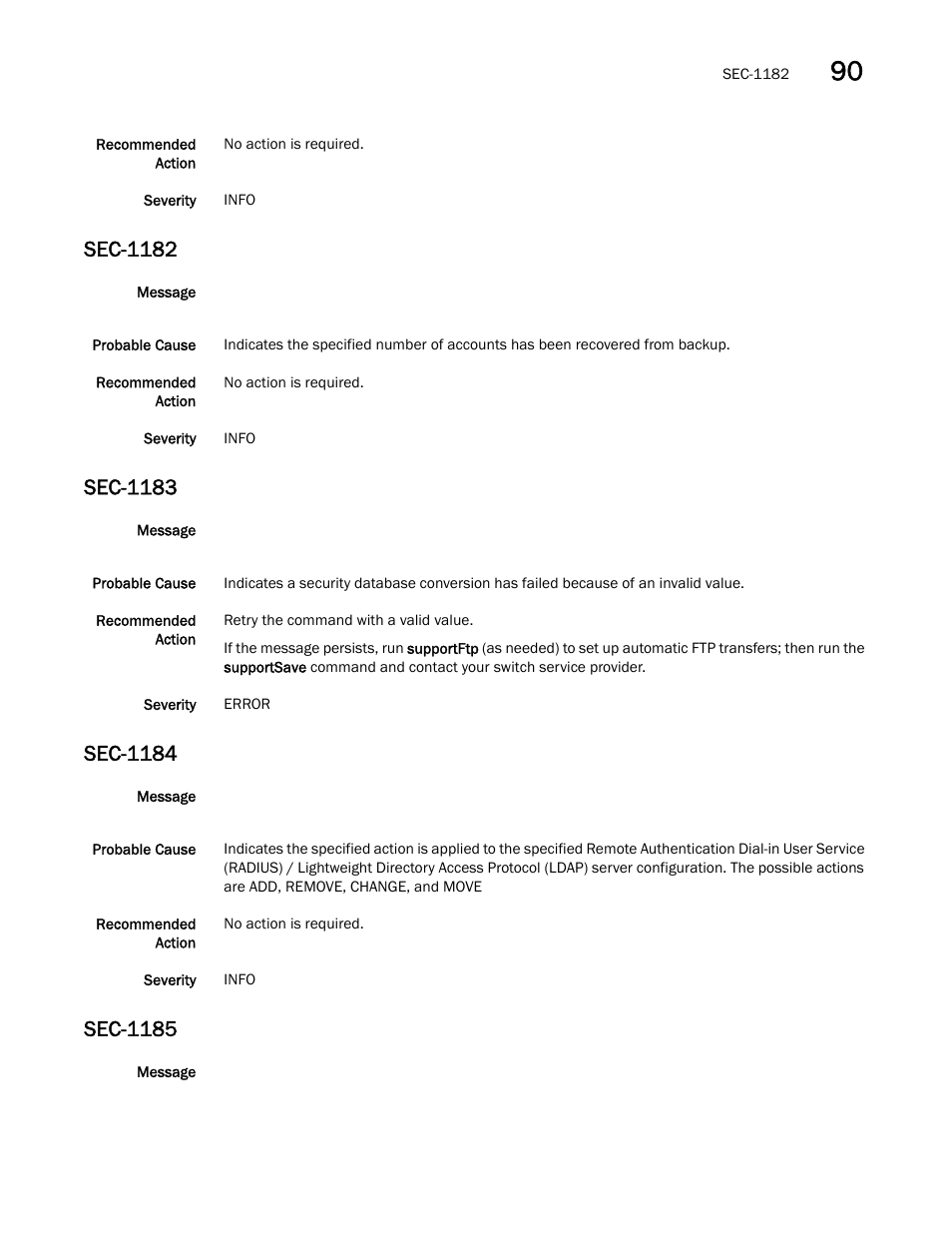Sec-1182, Sec-1183, Sec-1184 | Sec-1185 | Dell POWEREDGE M1000E User Manual | Page 617 / 842
