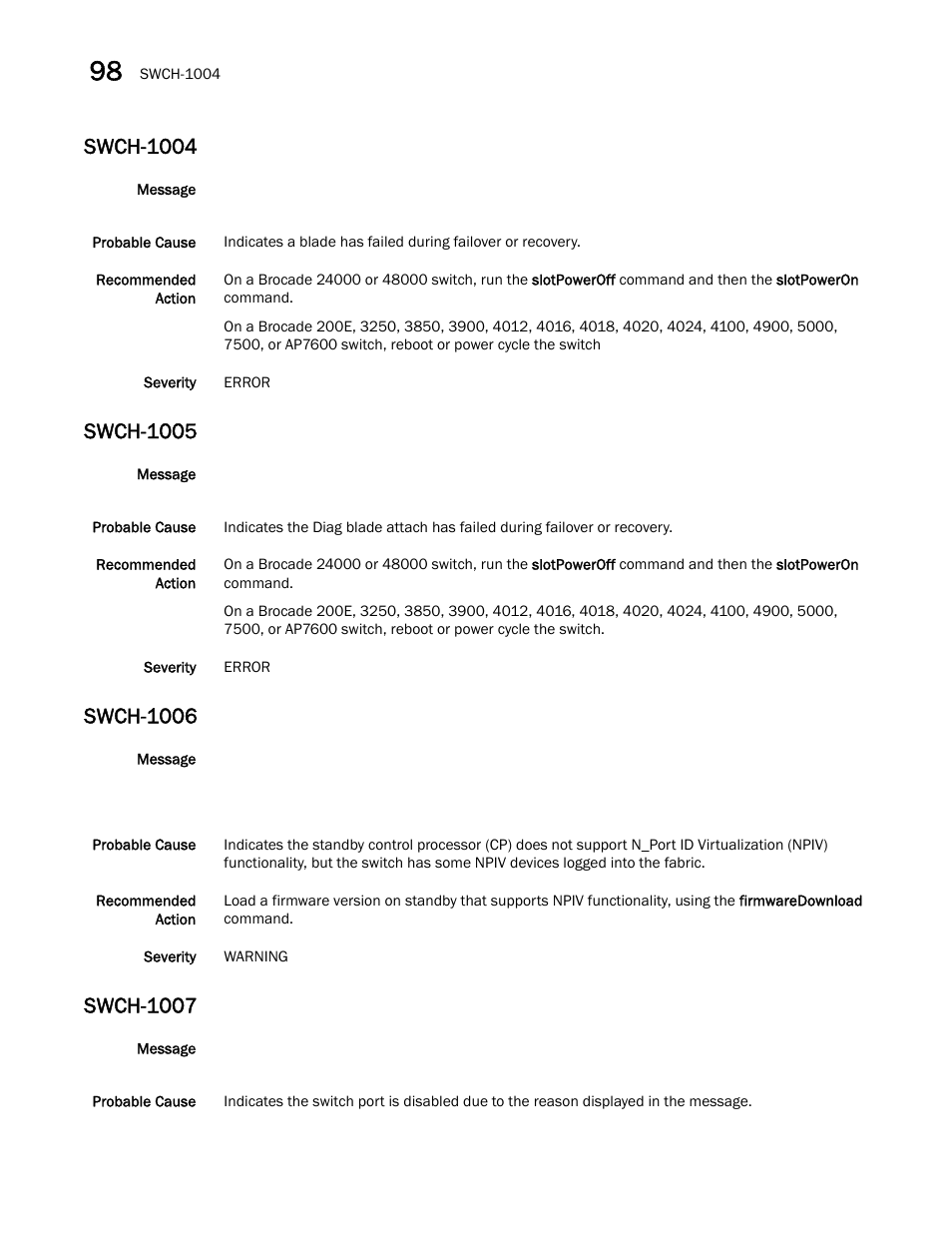 Swch-1004, Swch-1005, Swch-1006 | Swch-1007 | Dell POWEREDGE M1000E User Manual | Page 700 / 842