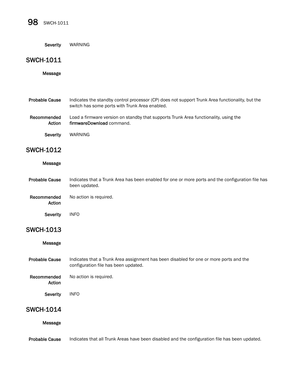 Swch-1011, Swch-1012, Swch-1013 | Swch-1014 | Dell POWEREDGE M1000E User Manual | Page 702 / 842