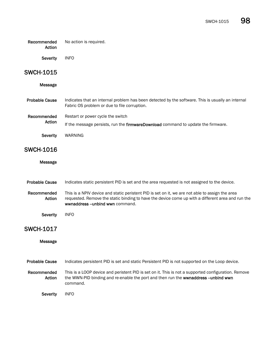 Swch-1015, Swch-1016, Swch-1017 | Dell POWEREDGE M1000E User Manual | Page 703 / 842