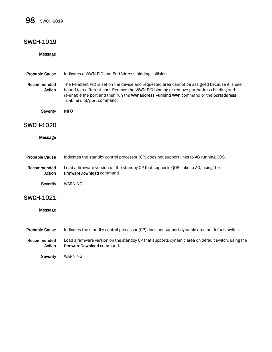 Swch-1019, Swch-1020, Swch-1021 | Dell POWEREDGE M1000E User Manual | Page 704 / 842