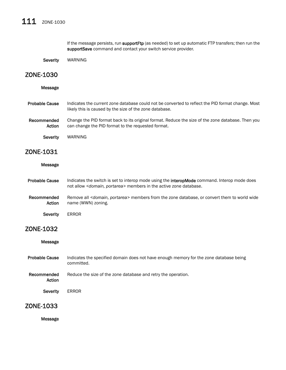 Zone-1030, Zone-1031, Zone-1032 | Zone-1033 | Dell POWEREDGE M1000E User Manual | Page 740 / 842