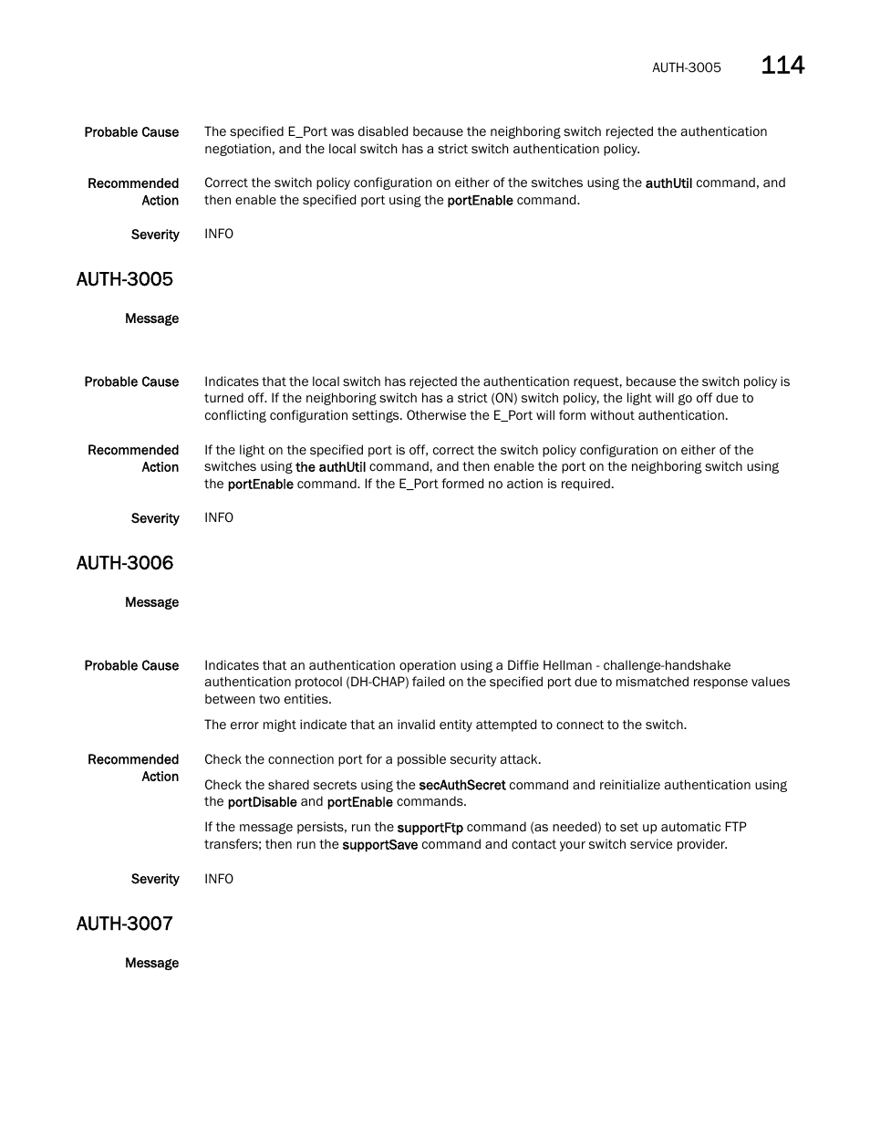 Auth-3005, Auth-3006, Auth-3007 | Dell POWEREDGE M1000E User Manual | Page 757 / 842