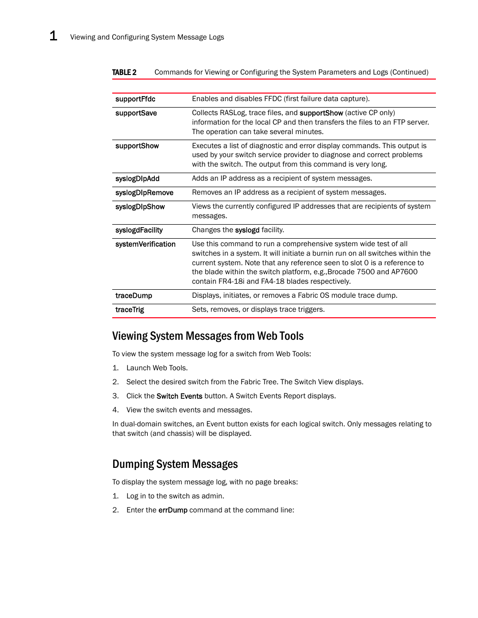 Viewing system messages from web tools, Dumping system messages | Dell POWEREDGE M1000E User Manual | Page 82 / 842