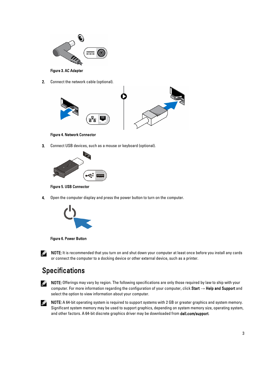 Specifications | Dell Vostro 5560 (Early 2013) User Manual | Page 3 / 5