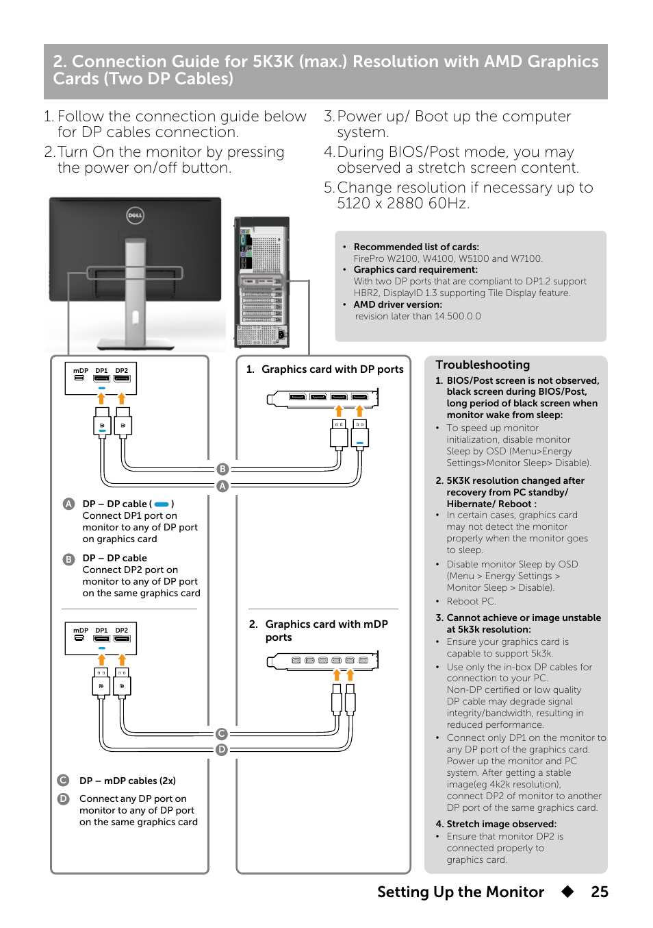 Setting up the monitor  25 | Dell UP2715K Monitor User Manual | Page 25 / 75