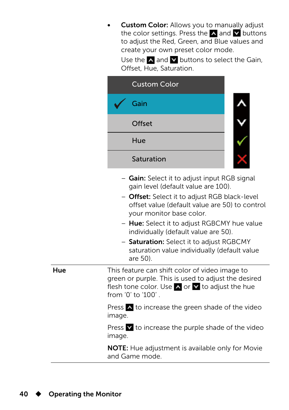 Dell UP2715K Monitor User Manual | Page 40 / 75