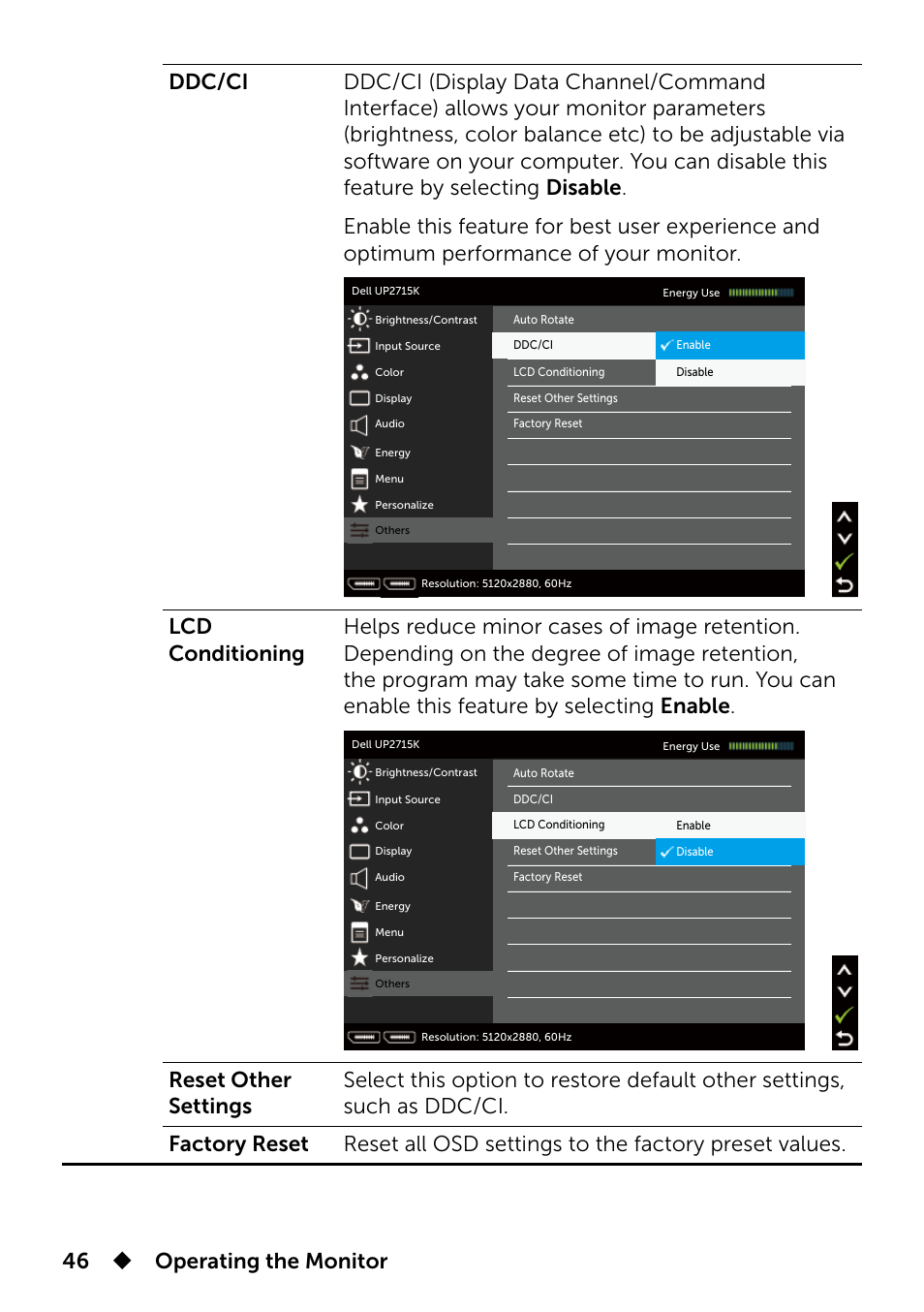 Dell UP2715K Monitor User Manual | Page 46 / 75