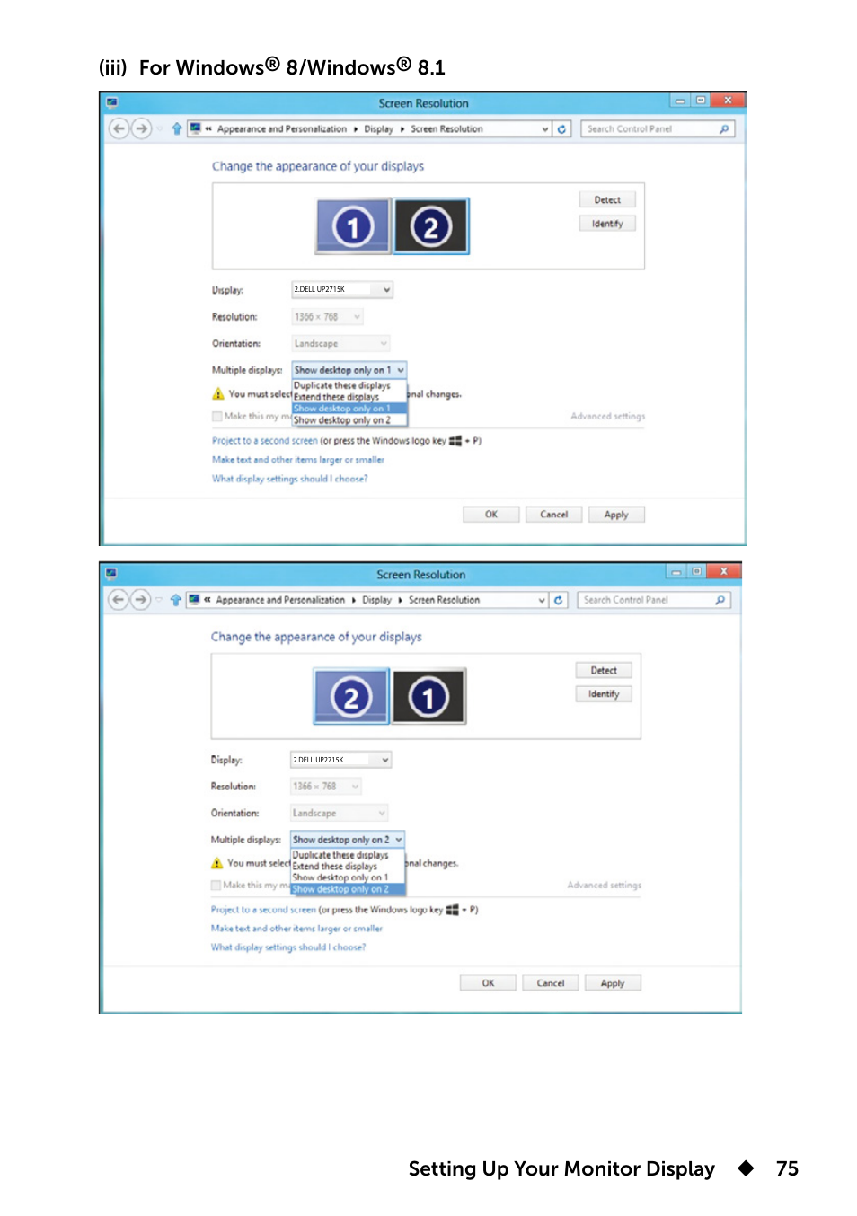 Dell UP2715K Monitor User Manual | Page 75 / 75