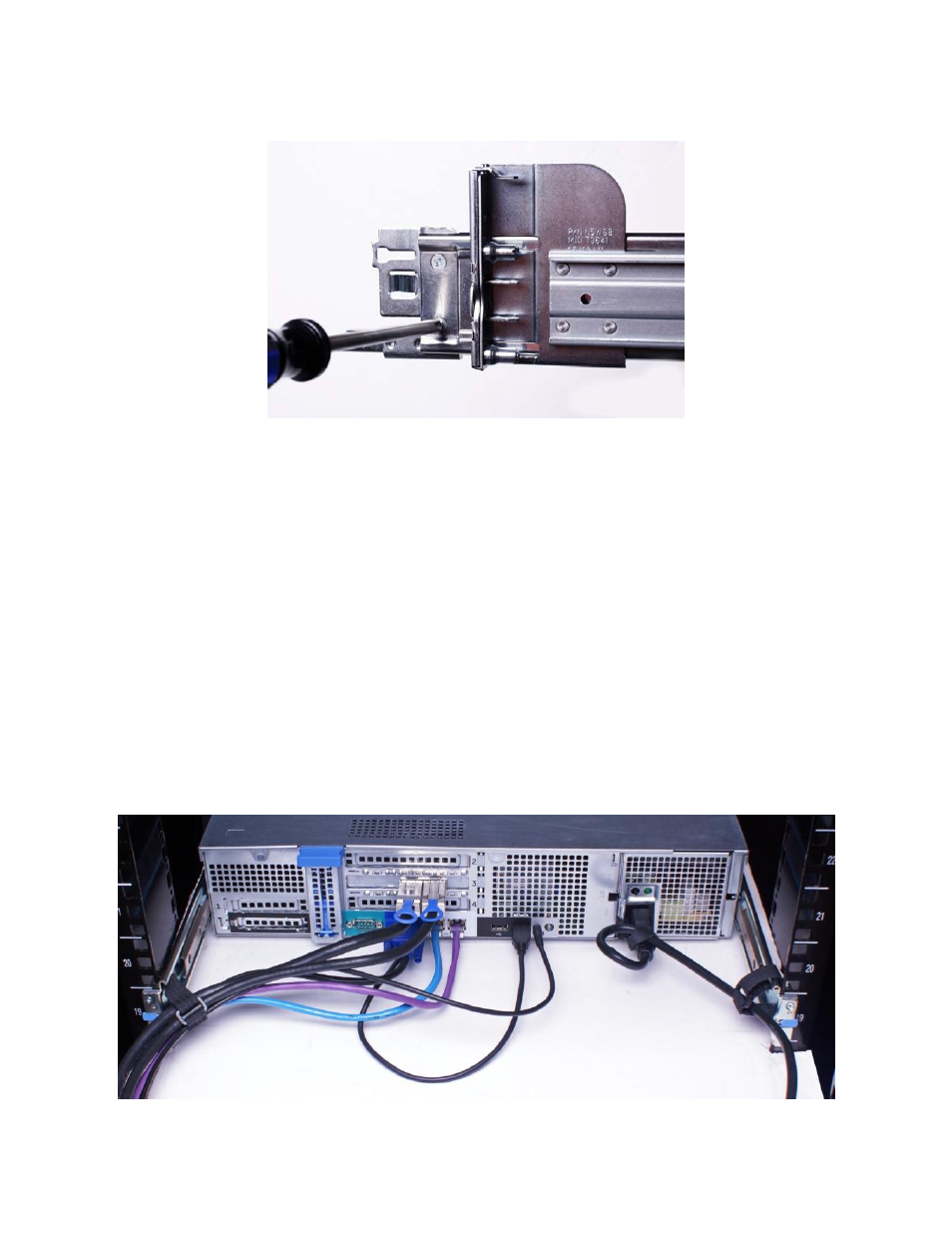 Figure 11, Removing the outer cma brackets for shallow racks, Figure 12 | Cabling a system installed in static rails | Dell PowerEdge Rack Enclosure 4020S User Manual | Page 11 / 11