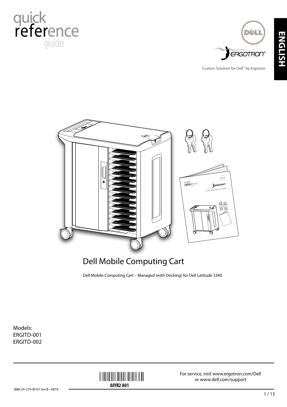 Dell Mobile Computing Cart (Managed) User Manual | 13 pages