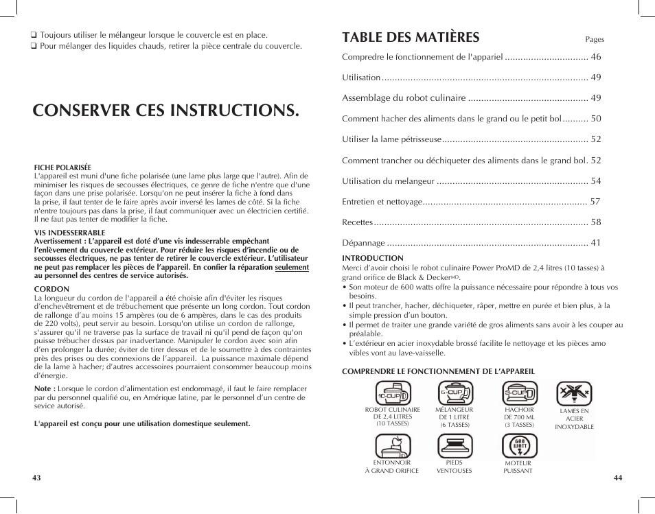 Black & Decker FP2650S User Manual | Page 23 / 37