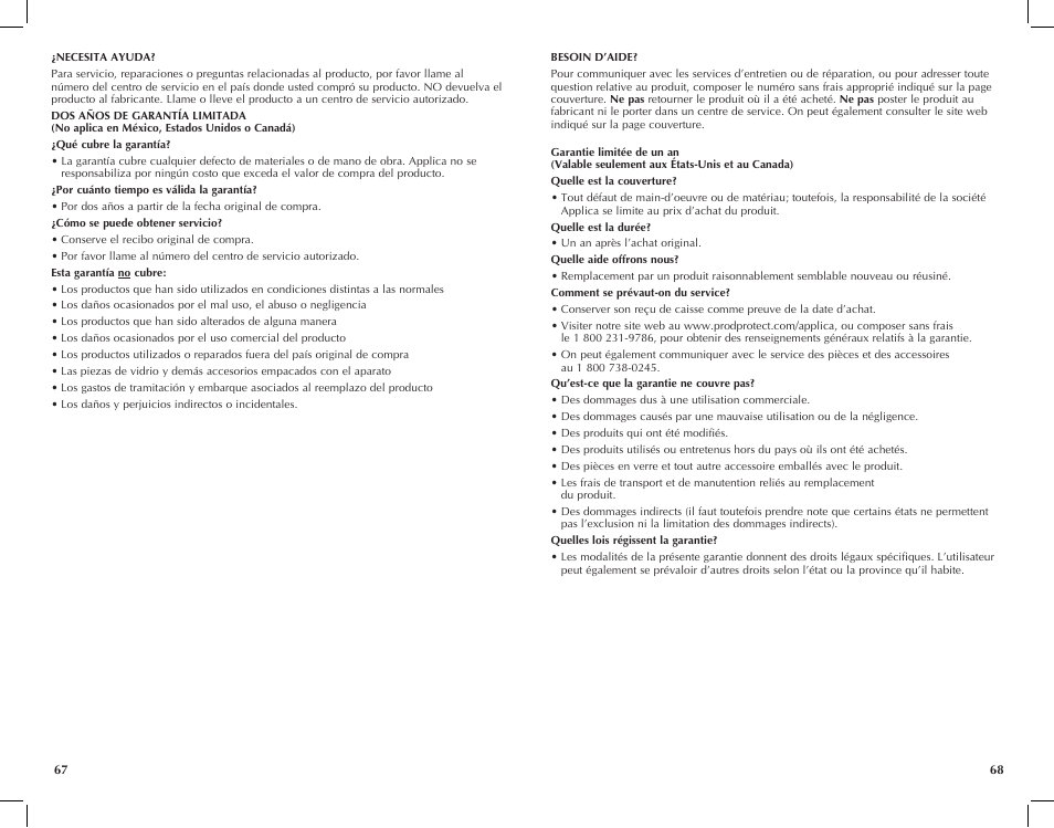 Black & Decker FP2650S User Manual | Page 35 / 37