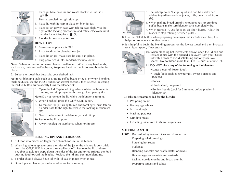 Black & Decker FP2650S User Manual | Page 7 / 37
