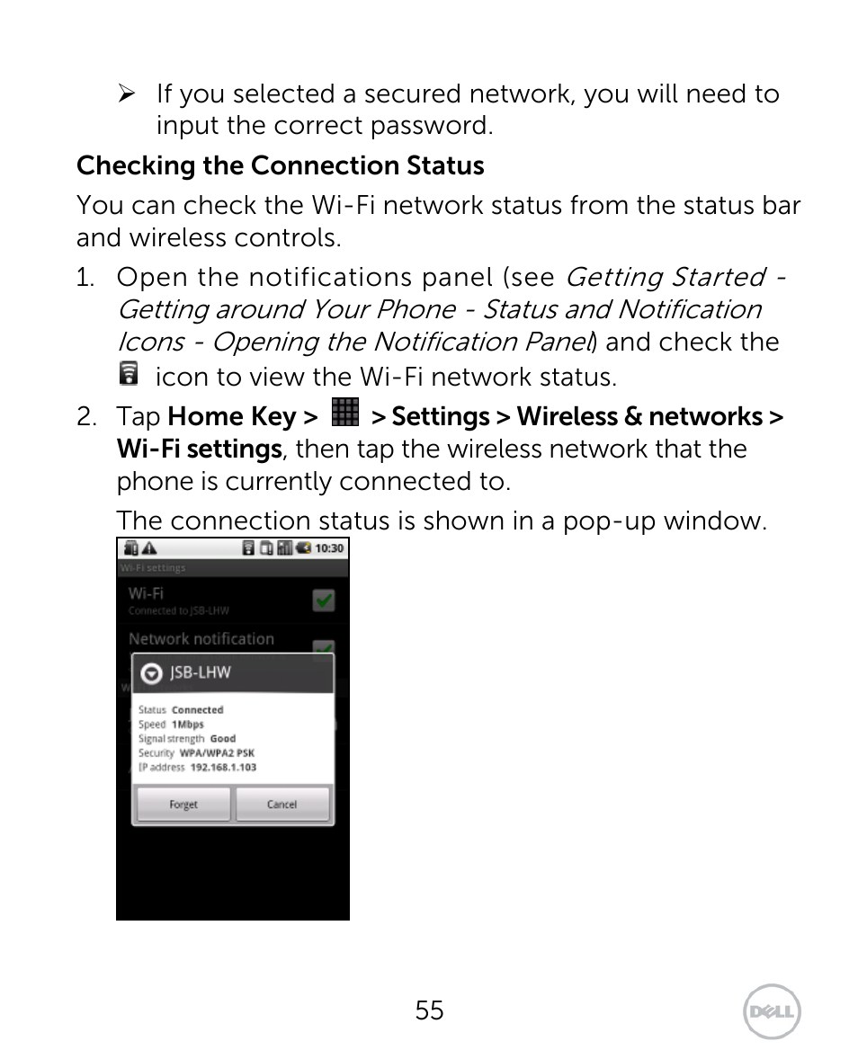 Dell XCD35 Smartphone User Manual | Page 55 / 96